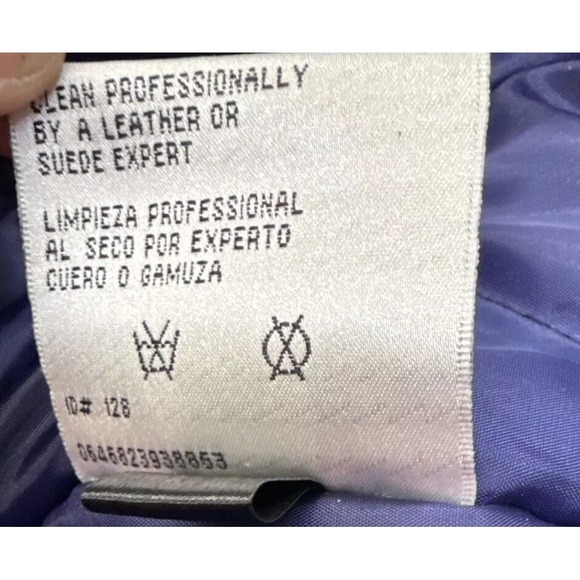 VTG EUC Minnesota Vikings NFL Suede Leather Jacket Large #1 - Picture 11 of 16